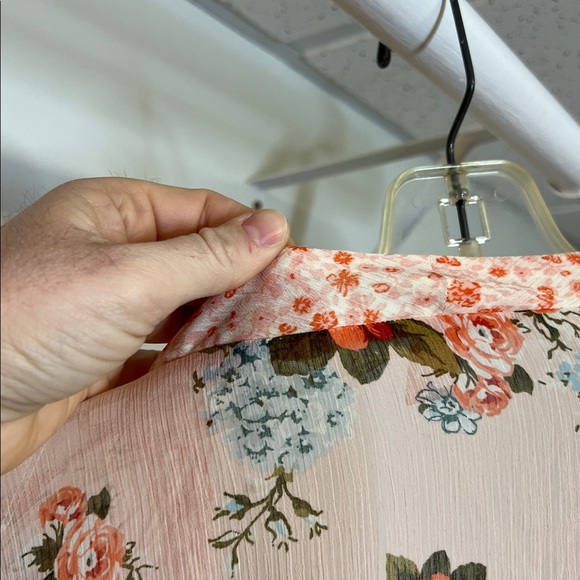 B.O.G. Collective Pink Floral Kimono Cardigan- M/L - Picture 6 of 6